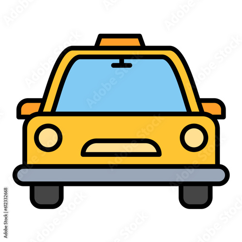 Taxi Line Color Icon
