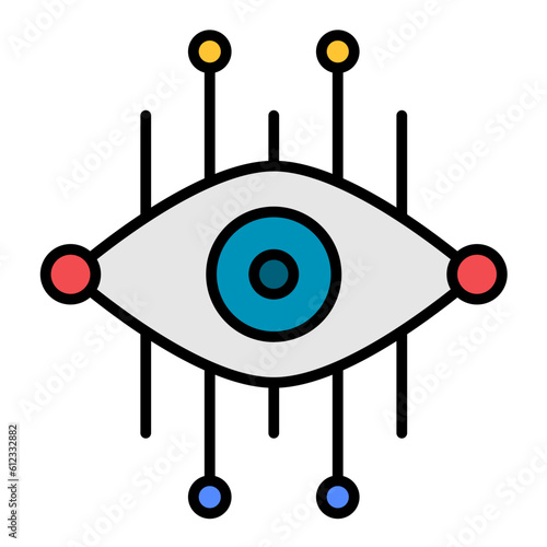 Vision Line Color Icon