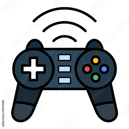 Smart Joystick Line Color Icon