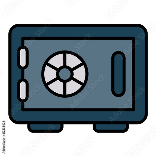 Safebox Line Color Icon