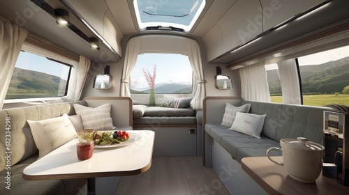 Modern Camper Van interior....
