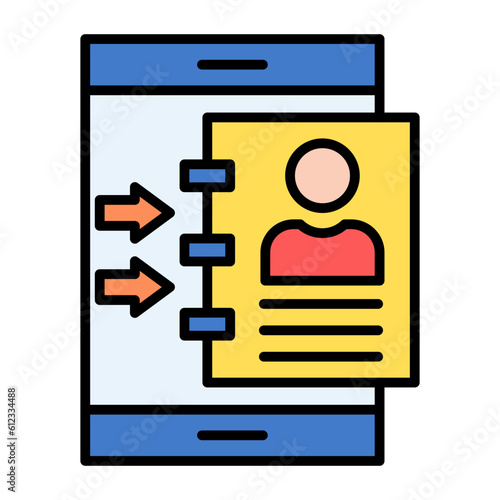 Phonebook Line Color Icon