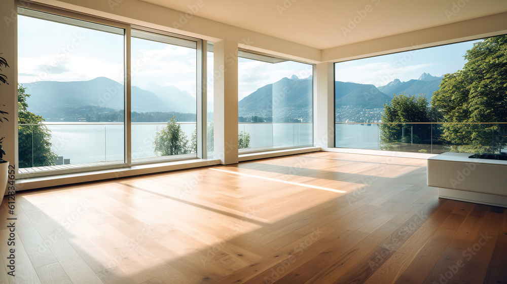 Modern house with nice wooden floors Modern house with nice wooden floors