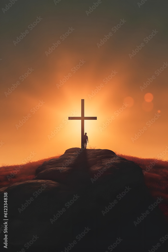 Sacred Sunrise: Resurrection of Jesus Christ on the Horizon