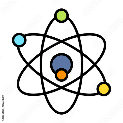 Atom Line Color Icon