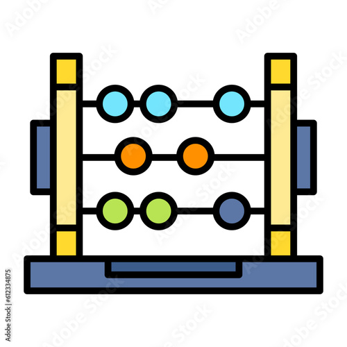 Abacus Line Color Icon