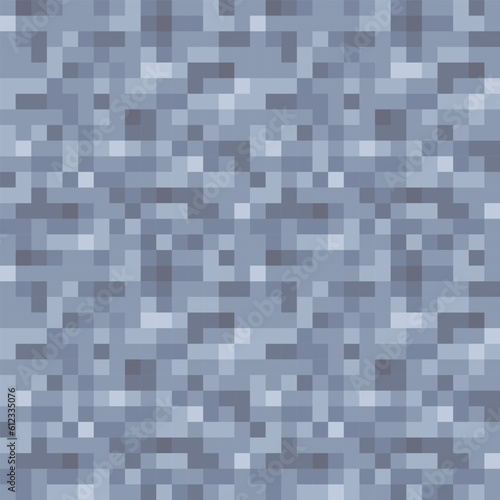 White noise, abstract seamless pattern texture pixel art background. Knitted design. Isolated vector 8-bit illustration.