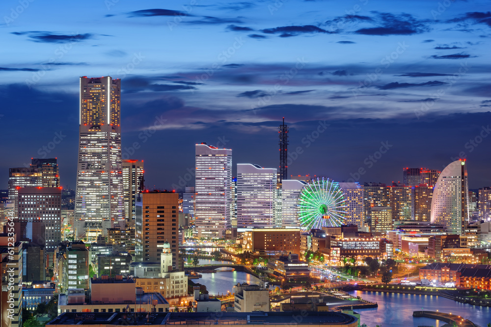 Fototapeta premium Yokohama, Japan cityscape of Minato Mirai District