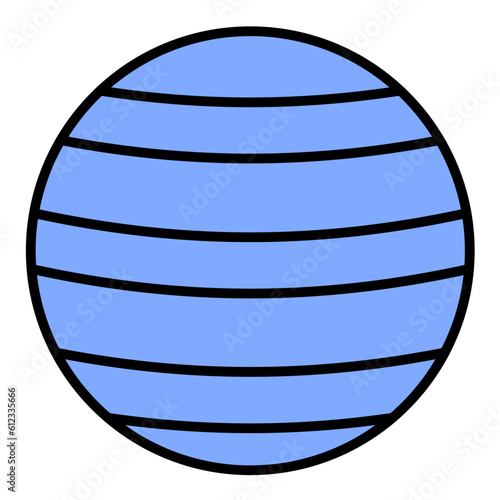 Fitball Line Color Icon