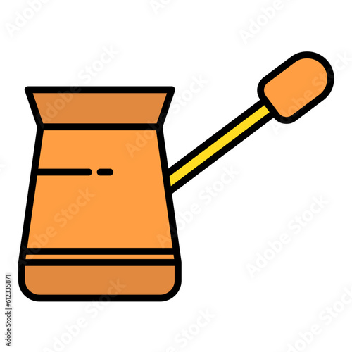 Cezve Line Color Icon