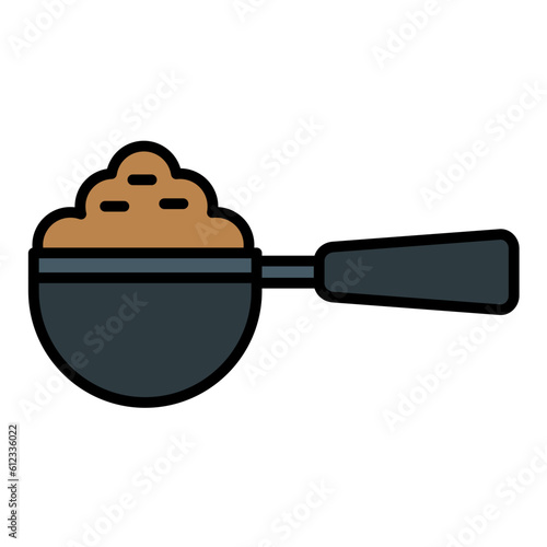 Measuring Spoons Line Color Icon