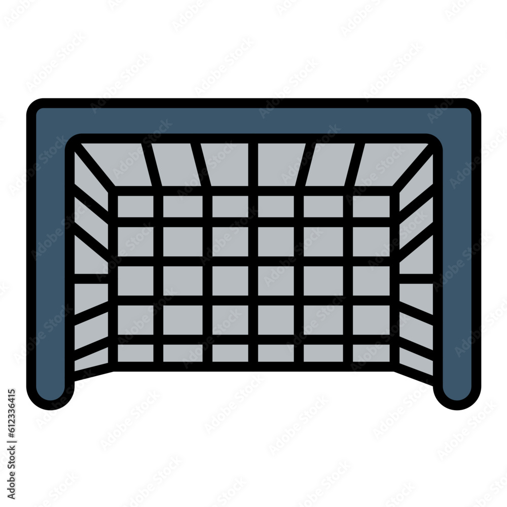 Goal Post Line Color Icon Goal Post Line Color Icon