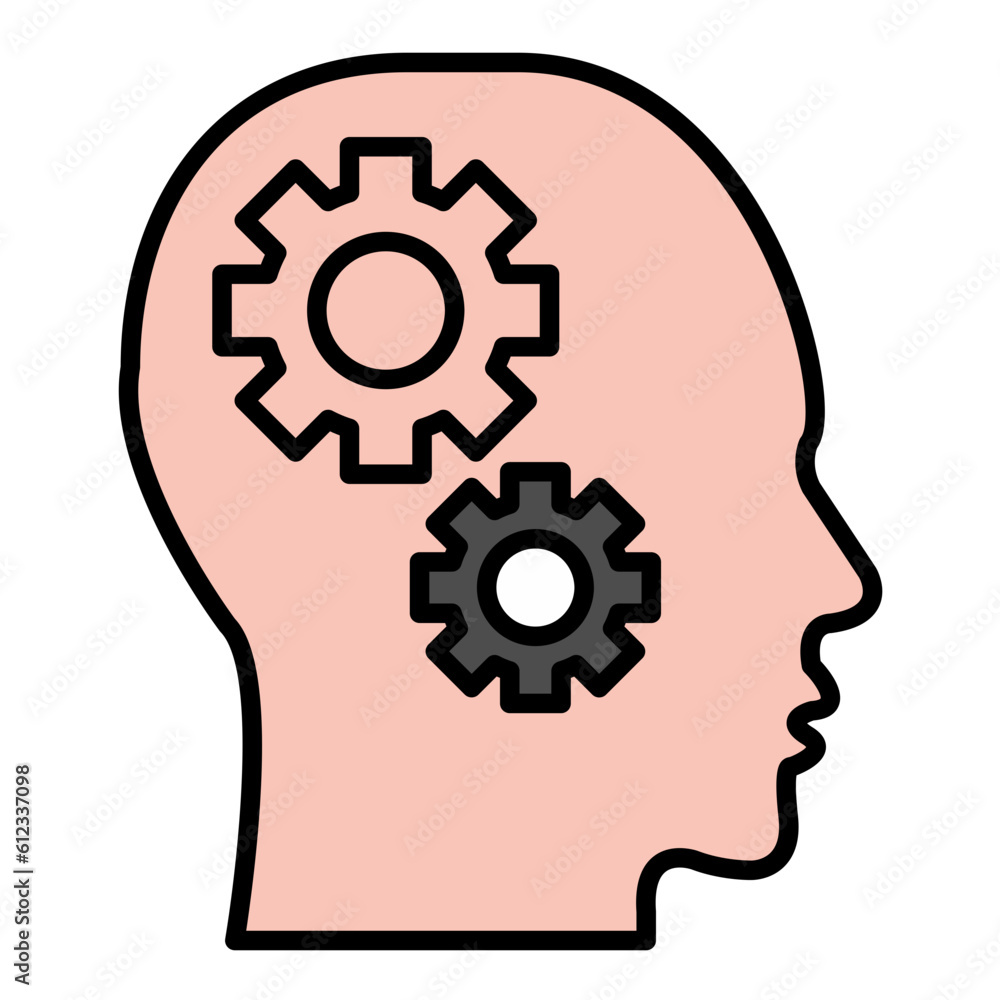 Cognitive Line Color Icon