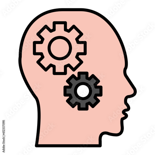 Cognitive Line Color Icon