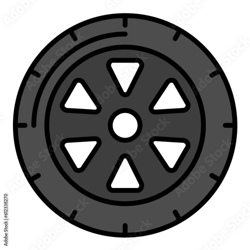 Wheel Line Color Icon