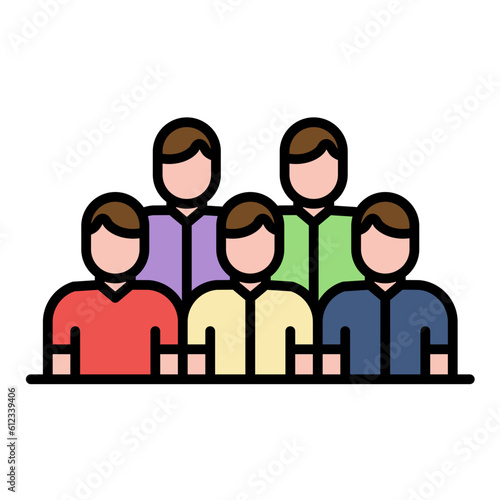 Spectator Line Color Icon