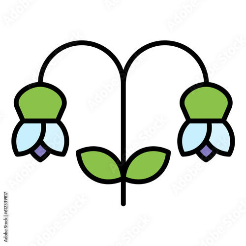 Snowdrop Line Color Icon