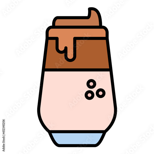 Dalgona Line Color Icon