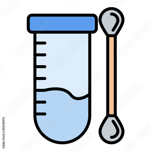 Swab Test Line Color Icon