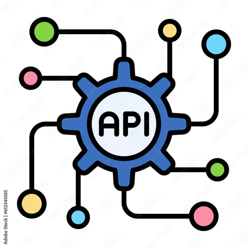 API Line Color Icon API Line Color Icon