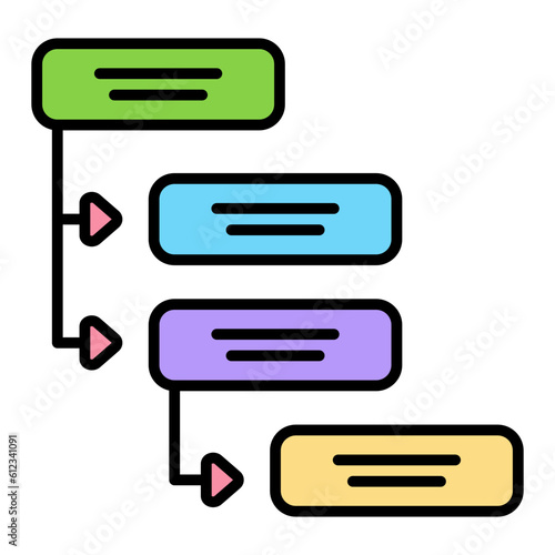 Dependencies Line Color Icon