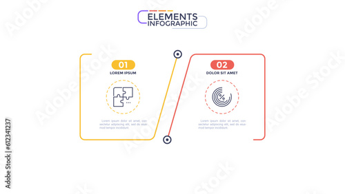 Thin Line Modern Infographic Template. Vector Illustration