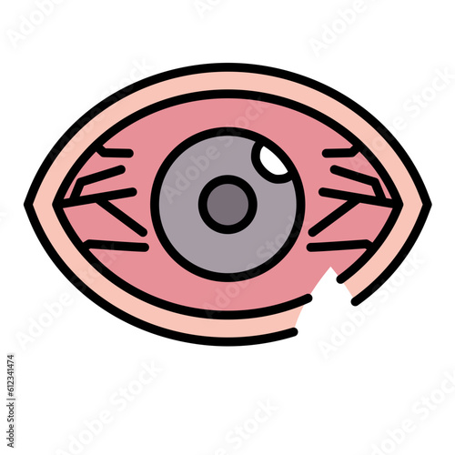 Conjunctivitis Line Color Icon