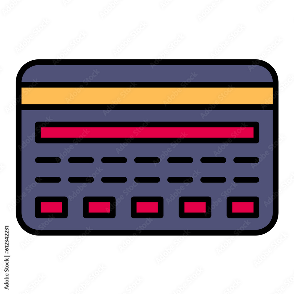 Credit Card Line Color Icon Credit Card Line Color Icon