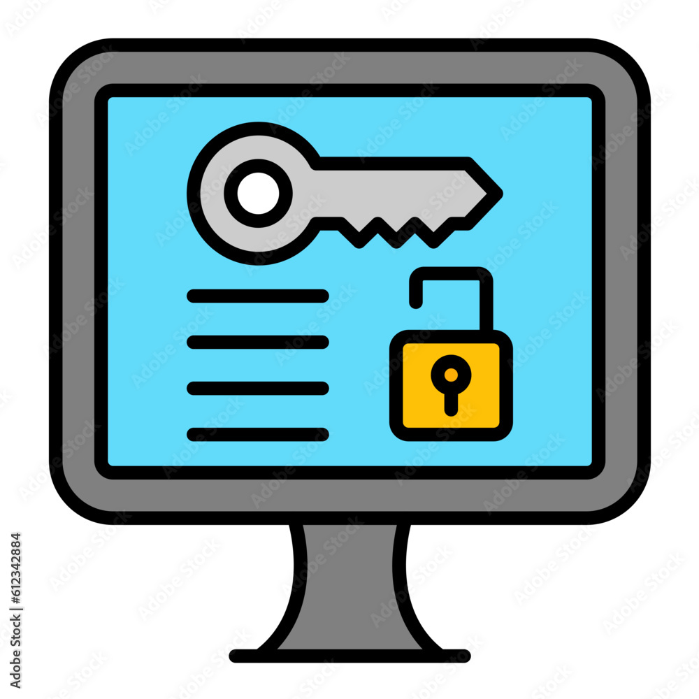 Access Device Line Color Icon Access Device Line Color Icon