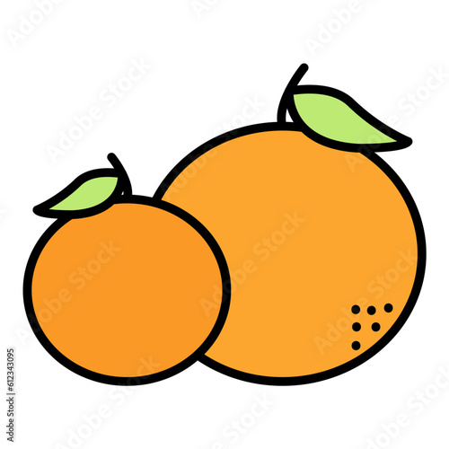 Tangerine Line Color Icon