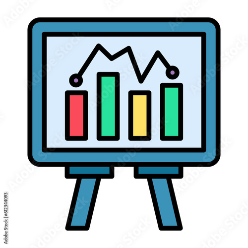 Presentation Line Color Icon