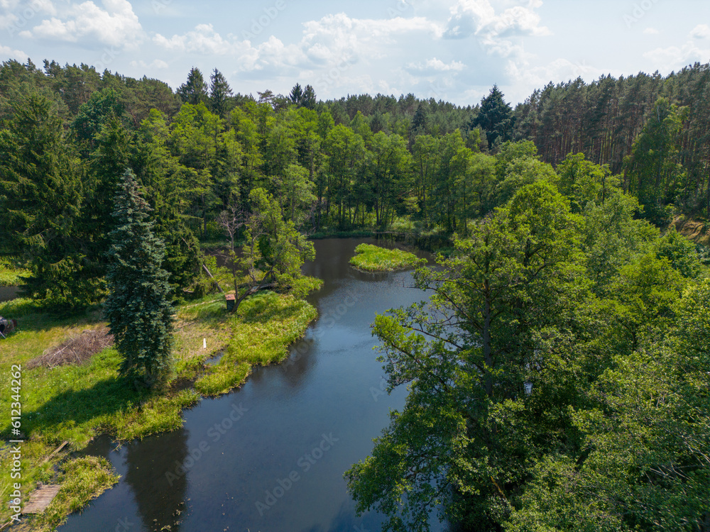 Pliszka River - the wildest river in Poland, Lubuskie Voivodeship Pliszka River - the wildest river in Poland, Lubuskie Voivodeship