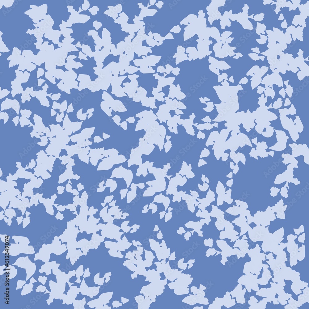 leaves on a blue background