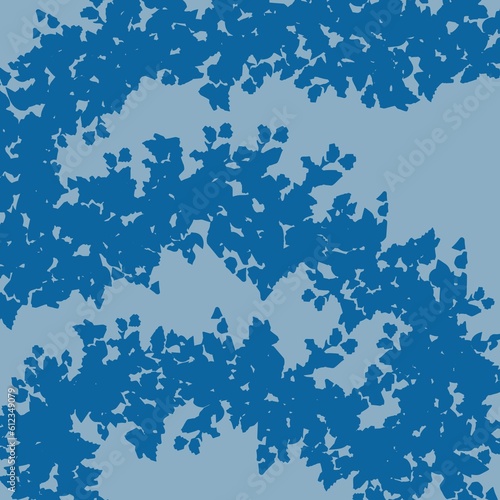 branches blue background