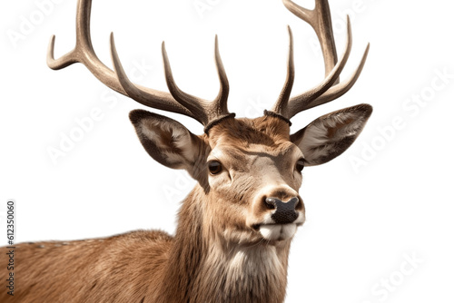 Deer Isolated on Transparent Background. Generative AI