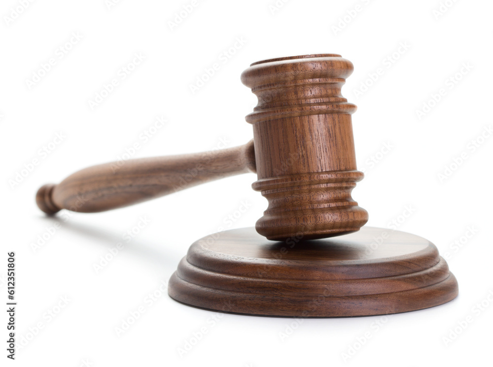 wooden gavel isolated on white wooden gavel isolated on white