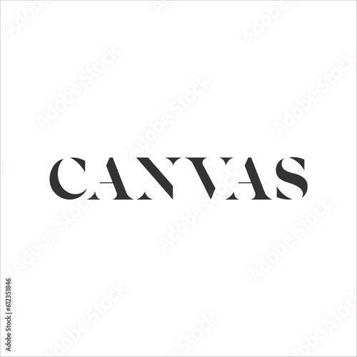 canvas logotype uppercase typeface logo design