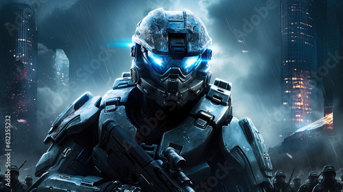 Robotic video game wallpaper