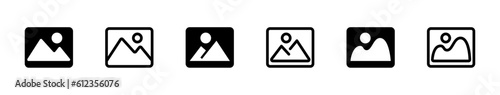 Picture icon vector. gallery icon icon set, picture symbol.