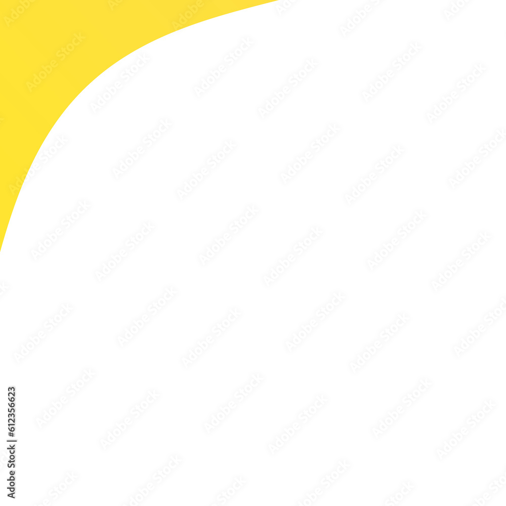 white frame and yellow corner
