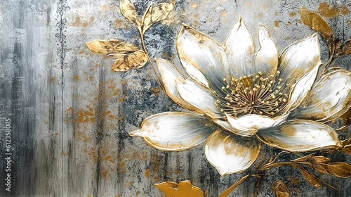 Obraz Tło kwiatowe, wygenerowane przy pomocy sztucznej inteligencji