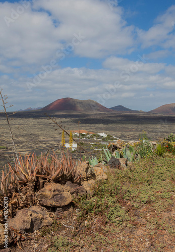 landscape with volcano, Timanfaya Parc national 