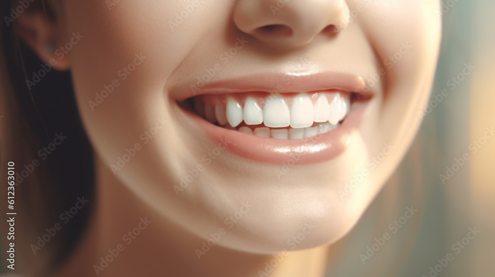 young woman smiling, dental smile white teeth young woman smiling, dental smile white teeth