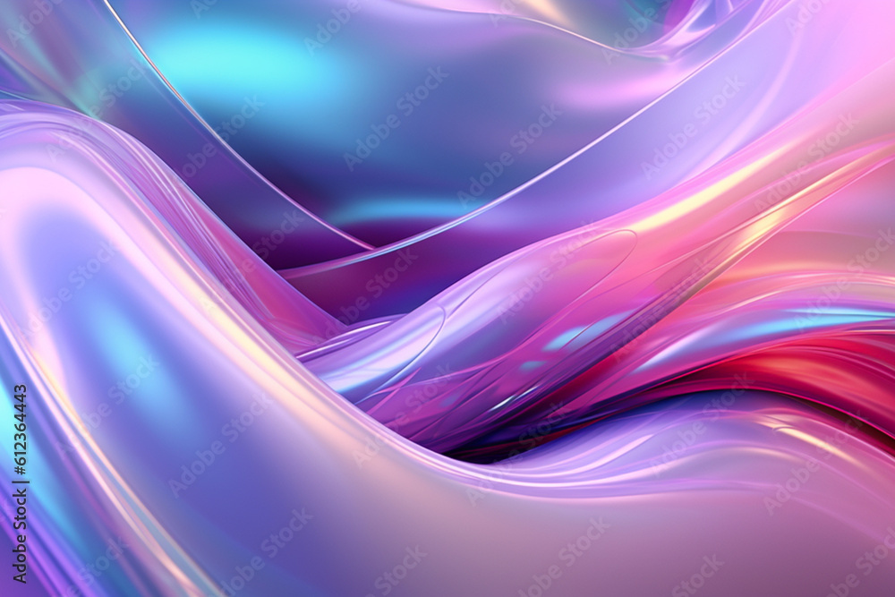 Naklejka premium 3D rendering abstract colorful background banner or wallpaper, graphic element