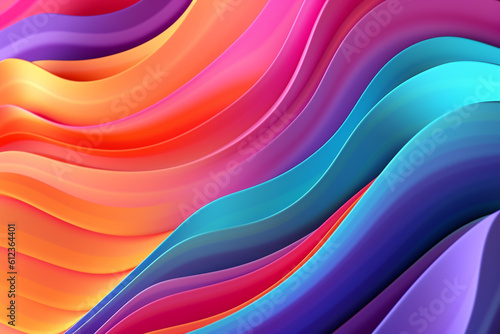 3D rendering abstract colorful background banner or wallpaper  graphic element