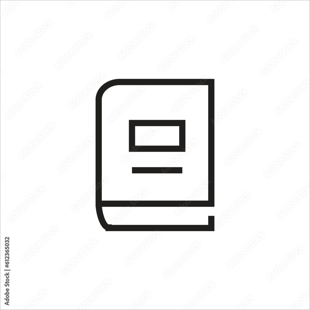book icon vector logo template book icon vector logo template