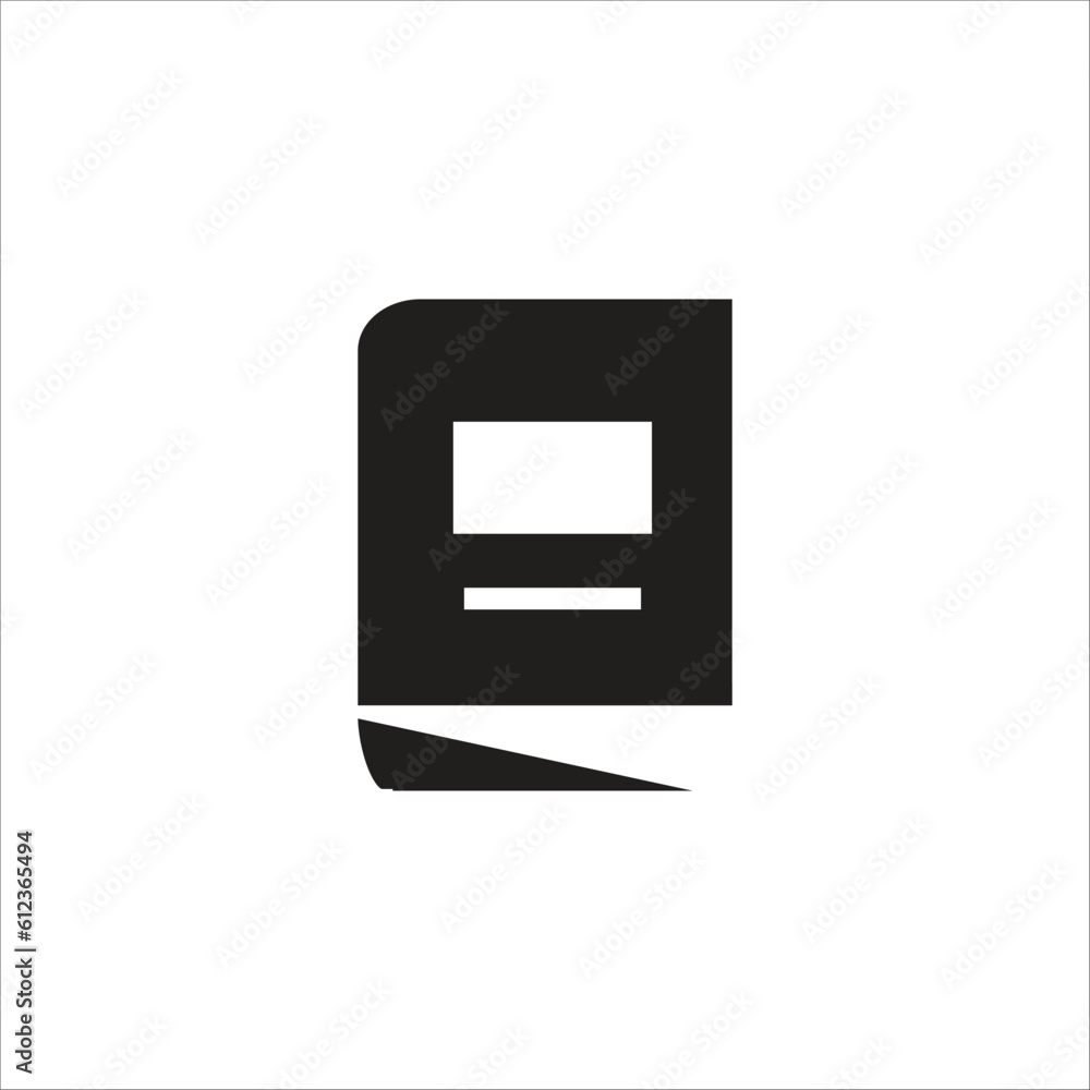book icon vector logo template book icon vector logo template