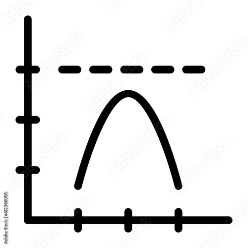 parabola line icon