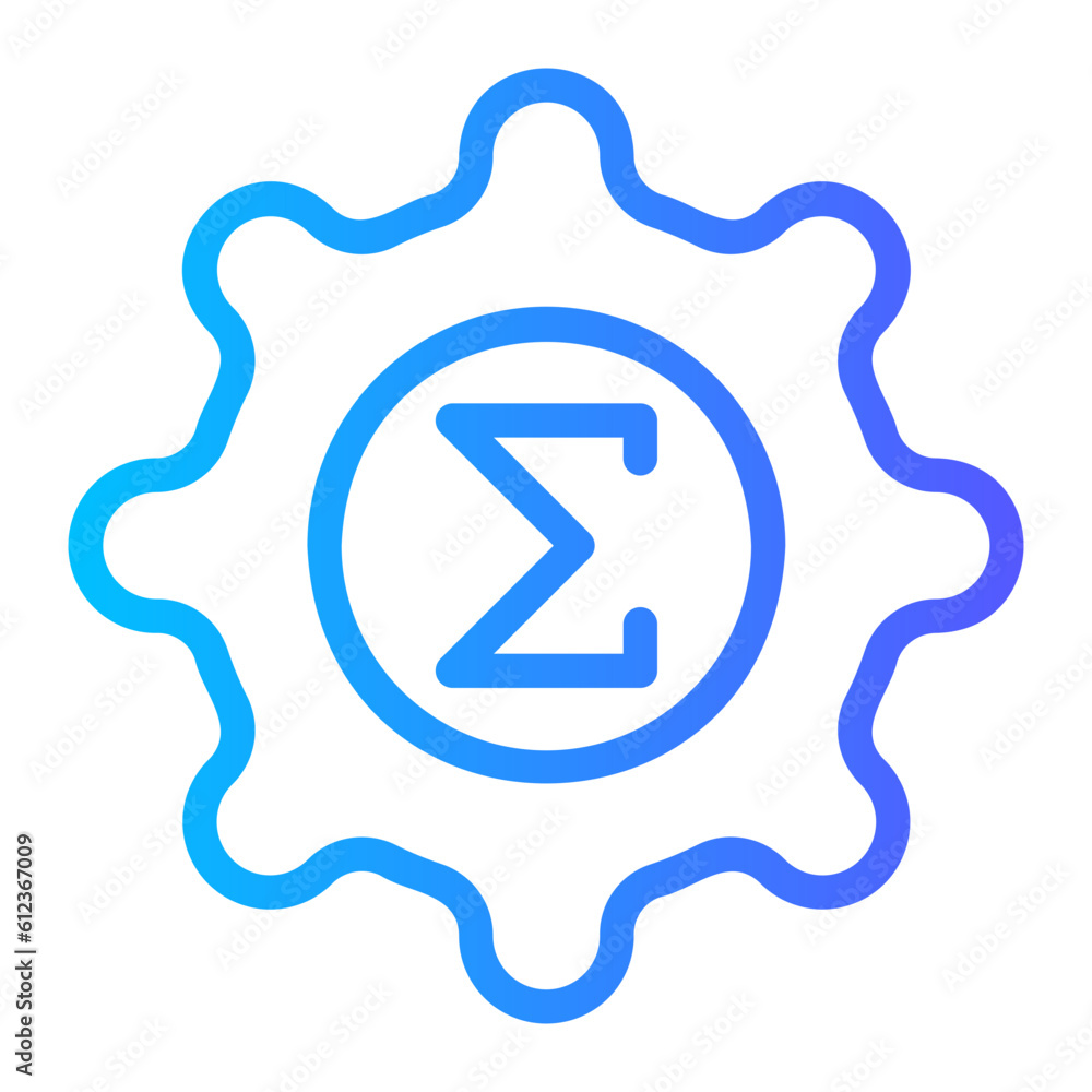 gear gradient icon gear gradient icon