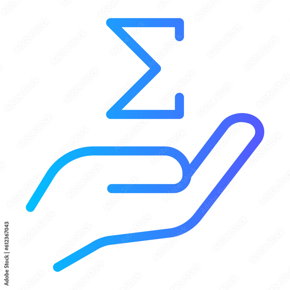 hand gradient icon hand gradient icon